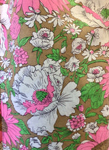 Load image into Gallery viewer, Pink, White & Tan Floral Housecoat