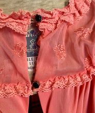 Load image into Gallery viewer, Pink & Black Peignoir Set