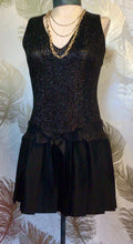 Load image into Gallery viewer, Black Sparkle 1950’s Minidress