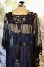 Load image into Gallery viewer, Sheer Lace Black Caftan