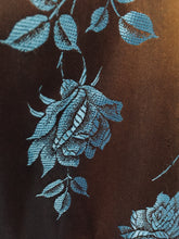 Load image into Gallery viewer, Black & Blue Roses Dress
