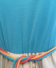 Load image into Gallery viewer, Aqua & Cream Toni Todd Dress