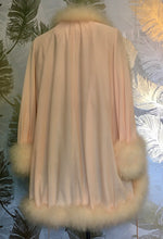 Load image into Gallery viewer, Lucie Ann Marabou Trim Babydoll Robe