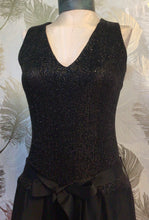 Load image into Gallery viewer, Black Sparkle 1950’s Minidress