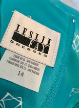 Load image into Gallery viewer, Aqua Leslie Fay 80’s Dress