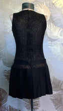 Load image into Gallery viewer, Black Sparkle 1950’s Minidress