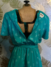 Load image into Gallery viewer, Aqua Leslie Fay 80’s Dress