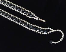 Load image into Gallery viewer, Black & Clear Necklace and Bracelet Set