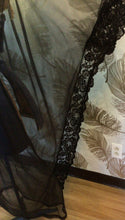 Load image into Gallery viewer, Sheer Lace Black Caftan
