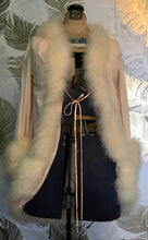 Load image into Gallery viewer, Lucie Ann Marabou Trim Babydoll Robe