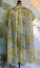 Load image into Gallery viewer, Yellow Floral Double Chiffon Peignoir