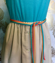 Load image into Gallery viewer, Aqua & Cream Toni Todd Dress