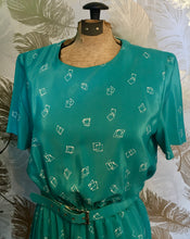 Load image into Gallery viewer, Aqua Leslie Fay 80’s Dress
