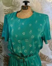 Load image into Gallery viewer, Aqua Leslie Fay 80’s Dress