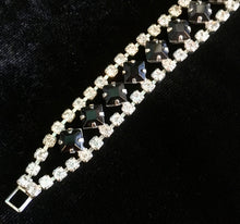 Load image into Gallery viewer, Black & Clear Necklace and Bracelet Set