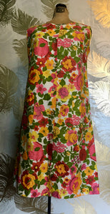 Bright Floral Cotton Dress