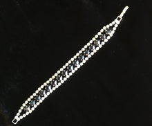 Load image into Gallery viewer, Black & Clear Necklace and Bracelet Set