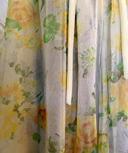 Load image into Gallery viewer, Yellow Floral Double Chiffon Peignoir
