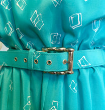 Load image into Gallery viewer, Aqua Leslie Fay 80’s Dress