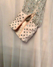 Load image into Gallery viewer, 1940’s Rhinestone Chiffon Party Dress
