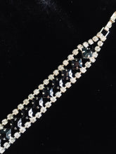 Load image into Gallery viewer, Black & Clear Necklace and Bracelet Set