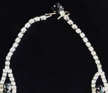 Load image into Gallery viewer, Black & Clear Necklace and Bracelet Set