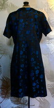 Load image into Gallery viewer, Black & Blue Roses Dress