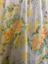 Load image into Gallery viewer, Yellow Floral Double Chiffon Peignoir