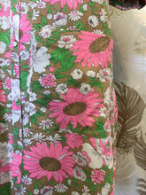 Load image into Gallery viewer, Pink, White & Tan Floral Housecoat