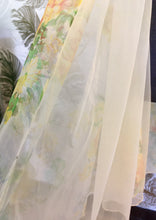 Load image into Gallery viewer, Yellow Floral Double Chiffon Peignoir