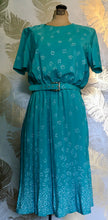 Load image into Gallery viewer, Aqua Leslie Fay 80’s Dress