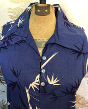 Load image into Gallery viewer, Vintage Blue Hawaii Dress