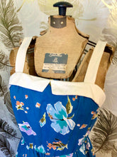 Load image into Gallery viewer, Blue Floral Dash About Sundress