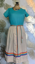 Load image into Gallery viewer, Aqua & Cream Toni Todd Dress