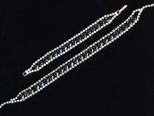 Load image into Gallery viewer, Black & Clear Necklace and Bracelet Set