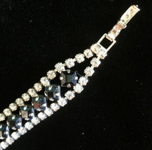 Load image into Gallery viewer, Black & Clear Necklace and Bracelet Set