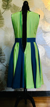 Load image into Gallery viewer, 1960’s Green & Blue Dress
