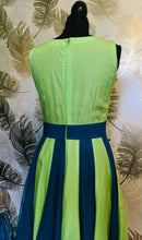 Load image into Gallery viewer, 1960’s Green & Blue Dress