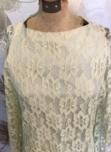 Load image into Gallery viewer, 1960’s Light Green Lace Dress