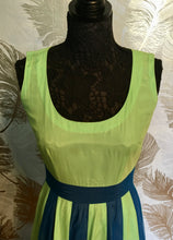 Load image into Gallery viewer, 1960’s Green & Blue Dress