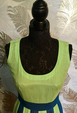 Load image into Gallery viewer, 1960’s Green & Blue Dress