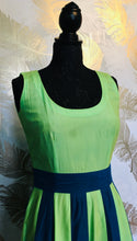 Load image into Gallery viewer, 1960’s Green & Blue Dress
