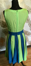 Load image into Gallery viewer, 1960’s Green & Blue Dress