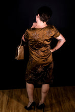 Load image into Gallery viewer, Satin Beaded Sheath Cocktail Dress