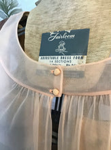 Load image into Gallery viewer, Vanity Fair Peach Robe with Brown Lace