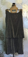 Load image into Gallery viewer, Navy and Gold Huey Waltzer Dress