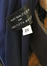 Load image into Gallery viewer, Navy and Gold Huey Waltzer Dress