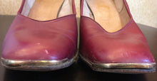 Load image into Gallery viewer, Red Heels with Gold Accents