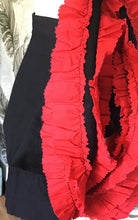 Load image into Gallery viewer, Black and Red Ruffle Skirt