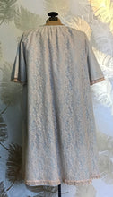 Load image into Gallery viewer, 1950’s Pale Blue and Taupe Lounge Robe
